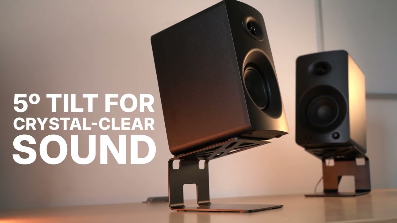 Rockville SR4 Desktop Speaker Riser Stands | Studio Monitor Isolation & Vibration Control Design