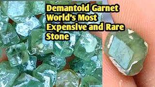 Demantoid Garnet | World's Most Expensive Garnet | How to identify Demantoid Garnet Stone