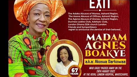 Madam Agnes Boakyes Final funeral Rites