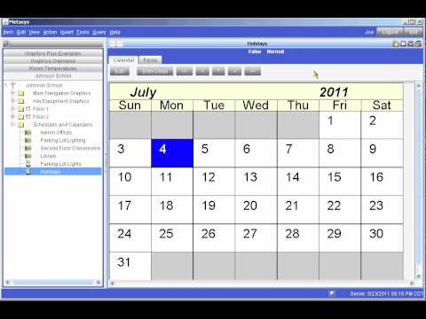 Modifying a calendar in the Metasys® Site Management Portal
