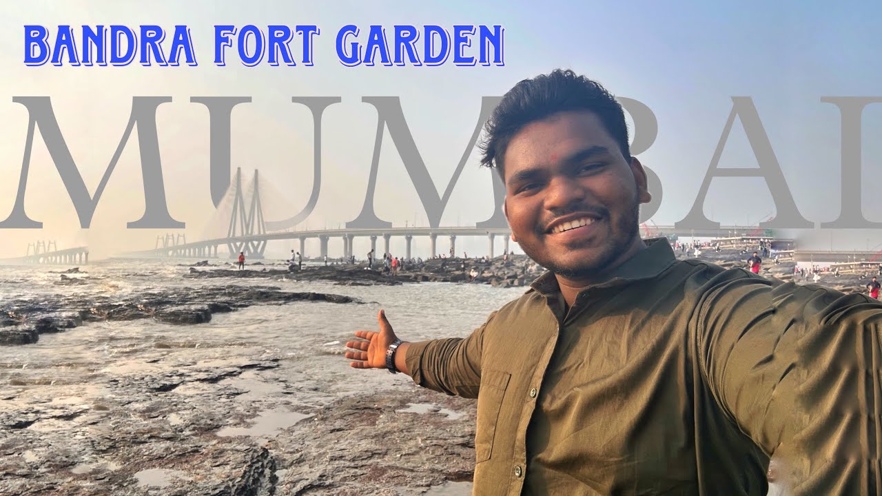 Bandra Fort Garden Mumbai 💓| Renovated Garden | Worli Sea Link🌉 | Western Railway | 2025 #vlog