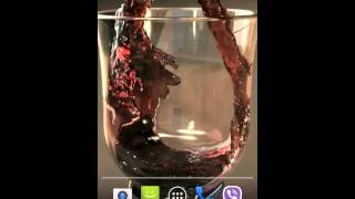 Video Thumbnail for Glass of Wine Video Live Wallpaper for Android
