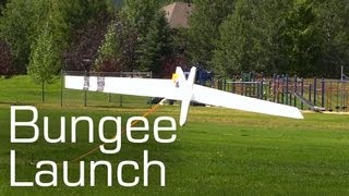 Foamboard Bungee Launch Glider - RCTESTFLIGHT