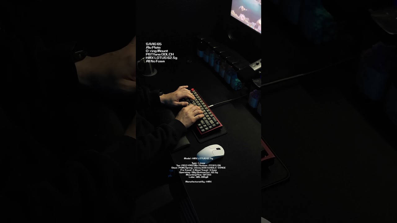 HMX LOTUS 62.5g Linear Switch SAAG65 