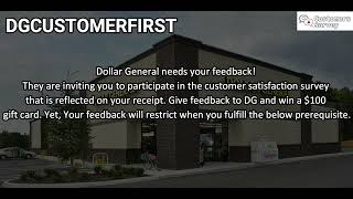 $100 Gift Card | DG Customer First Survey | CSS