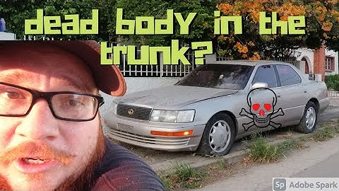 mystery trunk is finally opened!! - Lexus LS400 Revival episode 3