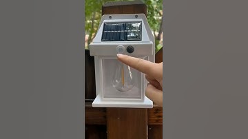 Không tốn 1k tiền điện với đèn tường cảm biến năng lượng mặt trời#tpstoredenledtrangtri