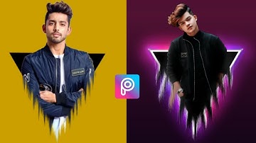 PicsArt triangle pop out effect | PicsArt editing tutorial | PicsArt editing new style #Vaibhav