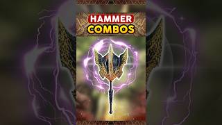 Powerful Hammer Combos 💥 Monster Hunter World #MHW #Shorts