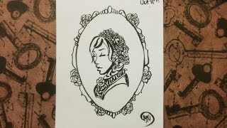 Inktober Challenge Day 11 - Portrait Inking