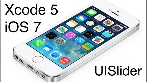 Xcode 5 iOS 7 iPhone Development Tutorial - UISlider