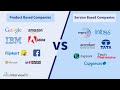 Difference between product based companies and service based companies IBM TCS Accenture Google meta