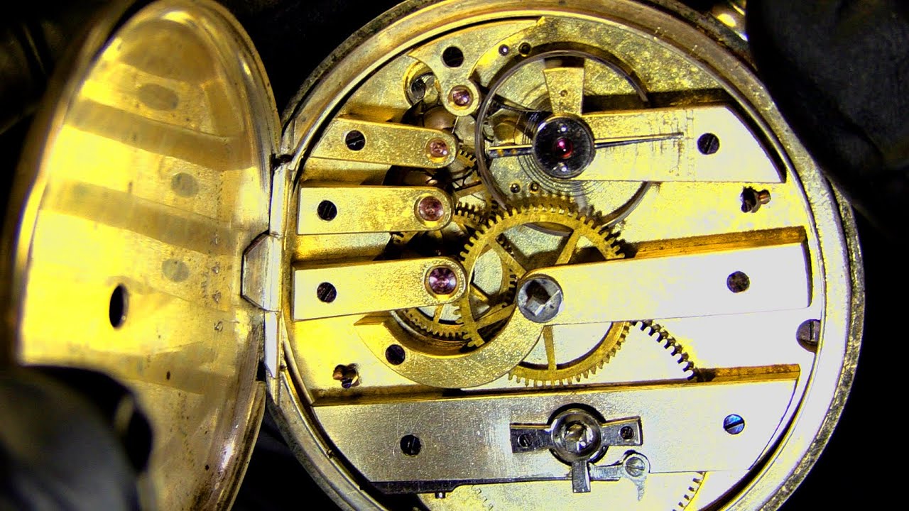 ASMR Antique Watch Restoration, Cleaning, Ticking, AND...
