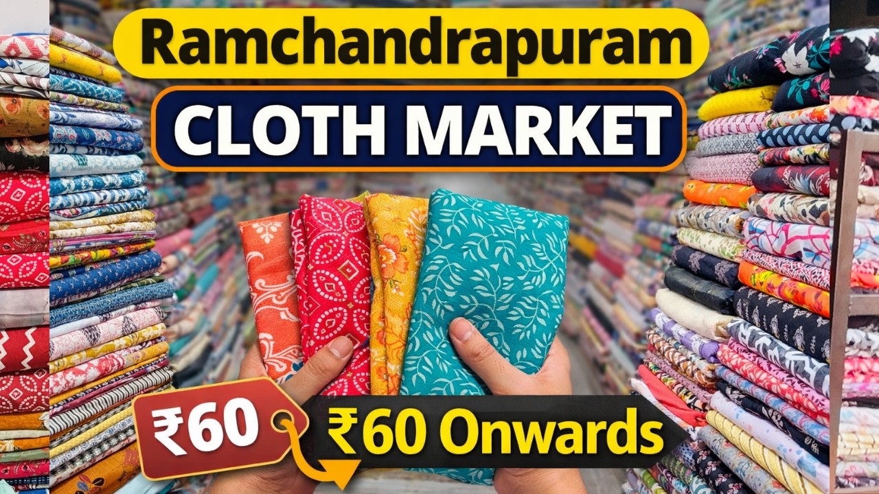 Latest Dress Material Collection Starting ₹60 Ramchandrapuram Bangalore Srirampura Fabric Budgetshop