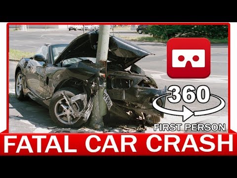 360° VR VIDEO - Distracted Driver in First Person- Fatal Car Crash Accident in Jaguar