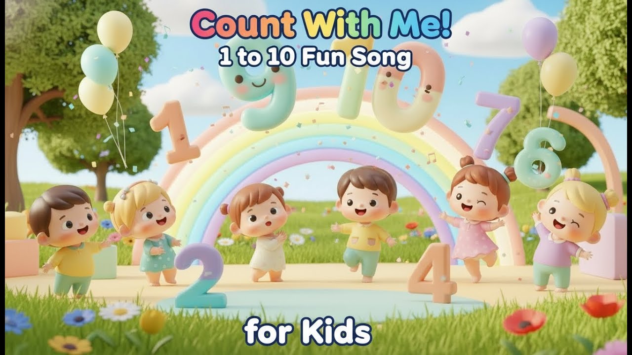 Count With Me! 1 to 10 Fun Song for Kids 🎵 | Learn Numbers with Dance ...