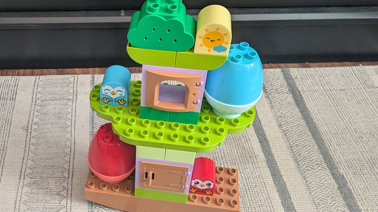 ASMR LEGO Duplo 10440 | Balancing & Stacking Tree | Relaxing Sounds