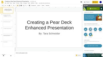 Creating a Pear Deck Enhanced Presentation - Google Slides