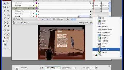 How to Build a Flash Website 19 -Components 1 -Part 1