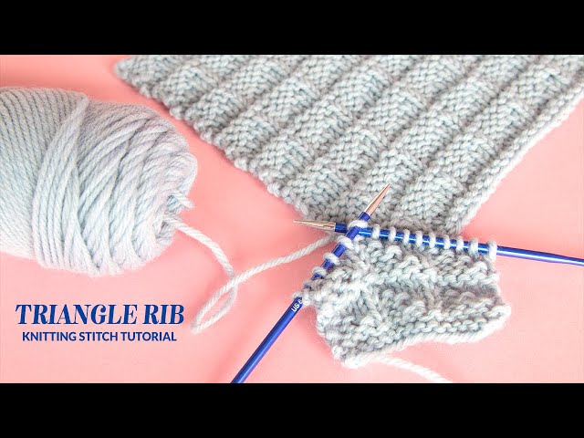 Triangle Rib Stitch  Hands Occupied Knitting Tutorial 