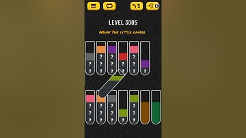 Water sort puzzle level 3005