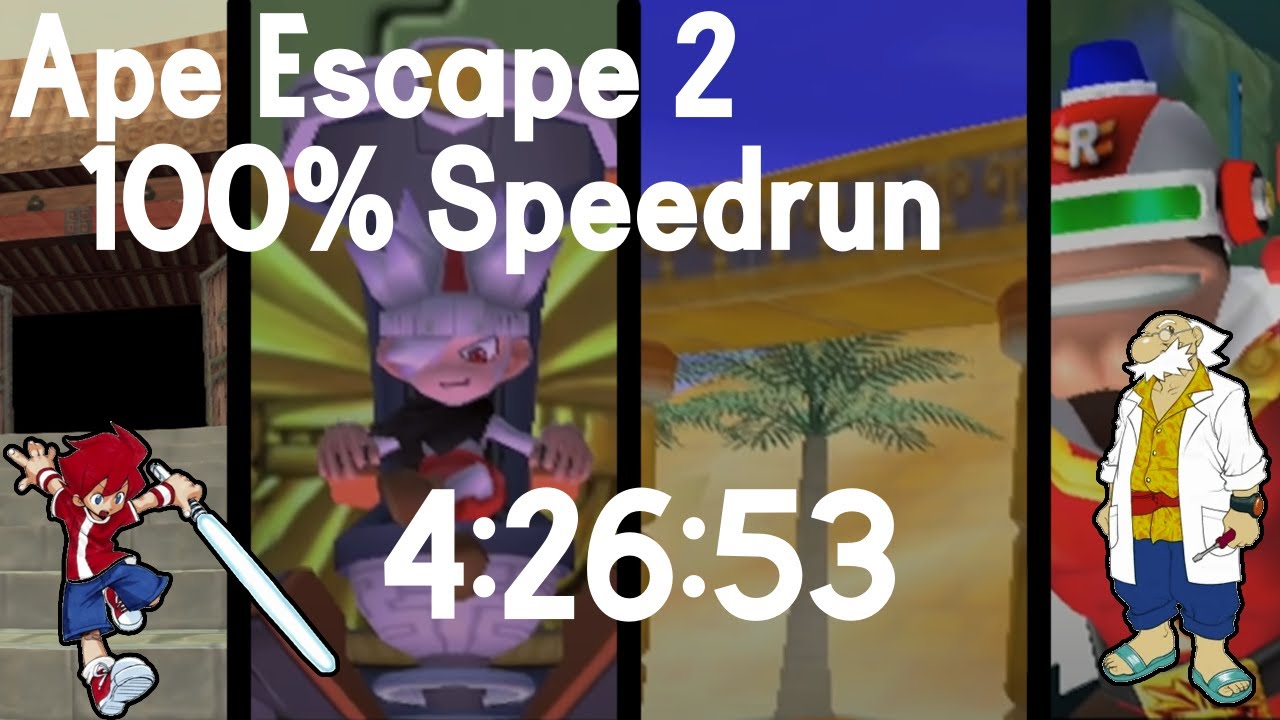 Ape Escape 2 - 100% Speedrun (