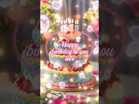 Happy birthday to you song 💖 Pink Heart #happybirthday #birthdaycake #birthdaysong #생일