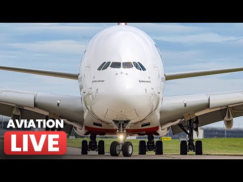 ⚠️ Strong Winds 🔴 Manchester Airport LIVE ✈️ Midweek Madness