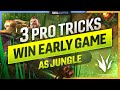 The 3 PRO TRICKS to ALWAYS WINNING THE EARLY GAME as a JUNGLER - League of Legends Guide