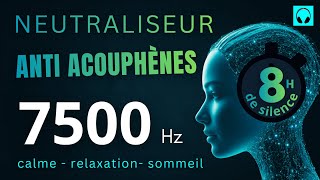 Tinnitus Relief – 7500 Hz White Noise Neutralizer – flare-up – stress – sleep