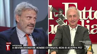 Ucraina, la bacchettata del prof. Parsi a Travaglio: "L'art. 11 non dice che non si possono ...