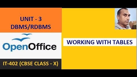 Class - 10 | IT - 402 | Unit - 3 | RDBMS | Perform Operations on Tables