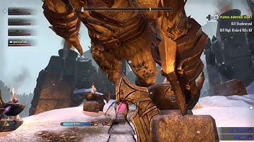 ESO Glitch: Dead boss floating in air - Troll King, Blessed Crucible