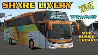 LIVERY TIVIDI MOD BUSSID TERBARU SHD SCANIA AS X FM | Bus Simulator Indonesia