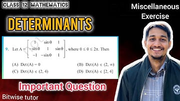 Miscellaneous exercise on chapter 4 class 12 q9 | Miscellaneous ch 4 class 12 q9