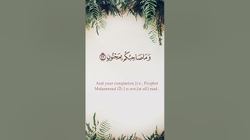 سورة التكوير - أحمد بن طالب بن حميد l مترجم للغة الإنجليزية