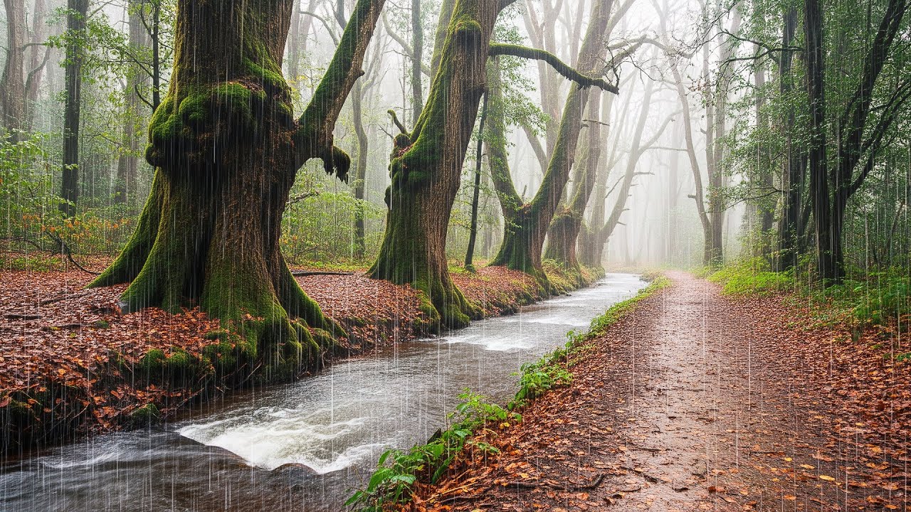 Soft Rain Ambience | For Racing Thoughts at Night