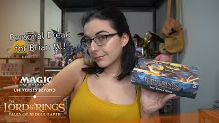 First Set Opening! | MTG LOTR: TALES OF MIDDLE EARTH SET BOOSTER OPENING FOR BRIAN M.