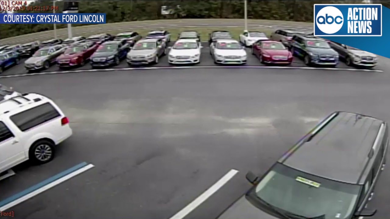 Vehicle flies into car dealership parking lot in Citrus Co. YouTube