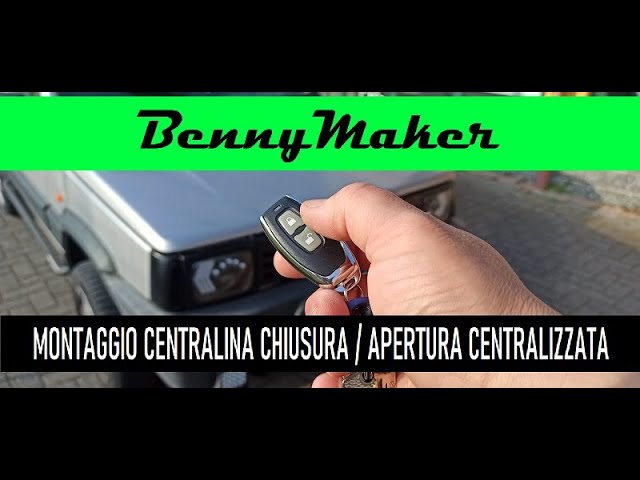 MONTAGGIO APERTURA / CHIUSURA CENTRALIZZATA CON TELECOMANDO FIAT PANDA 141  1.1 