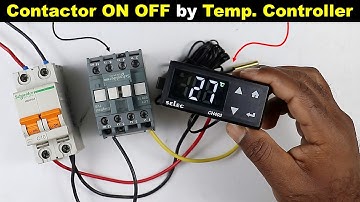 Temperature Controller Wiring with Contactor @TheElectricalGuy