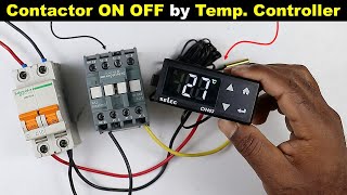 Temperature Controller Wiring with Contactor @TheElectricalGuy