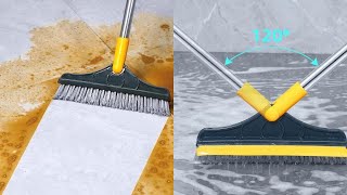 2 in 1 Floor Brush Scrub Brush Review 2021 - Floor Scrub Brush with Long Handle screenshot 1
