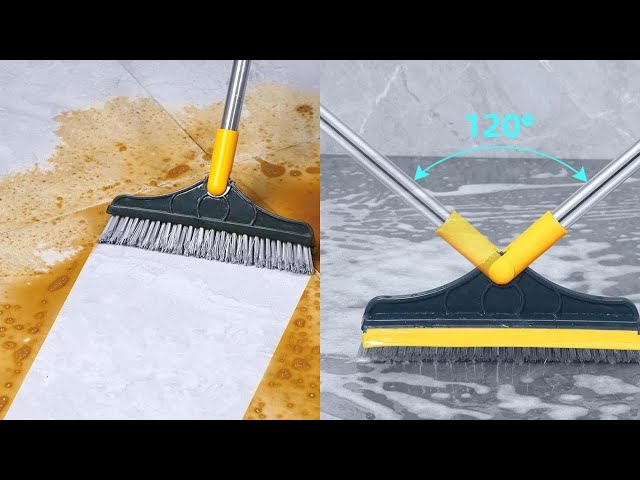 2 in 1 Floor Brush Scrub Brush Review 2021 - Floor Scrub Brush with Long  Handle 