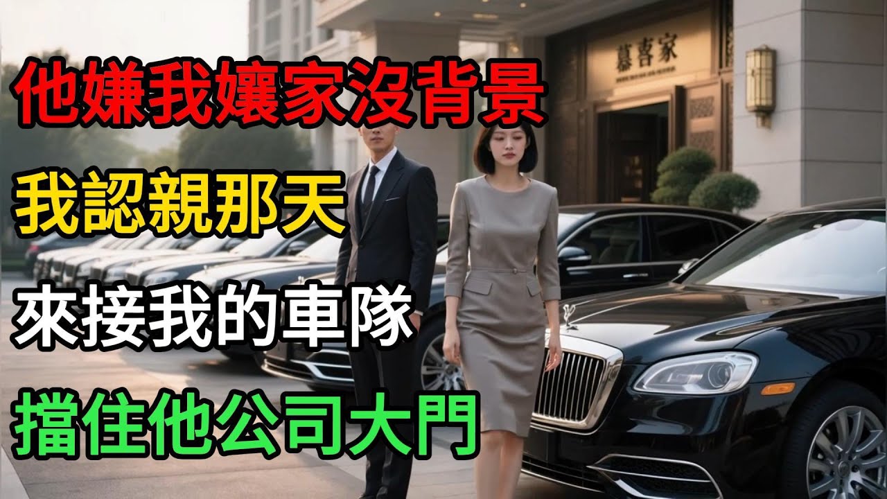 他嫌我孃家沒背景，我認親那天，來接我的車隊擋住他公司大門。