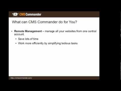 CMS Commander Introduction