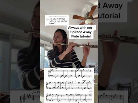 Always With Me Spirited Away Flute Away Sheet Music 