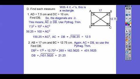 Properties of Rectangles, Rhombuses, and Squares - Module 24.3