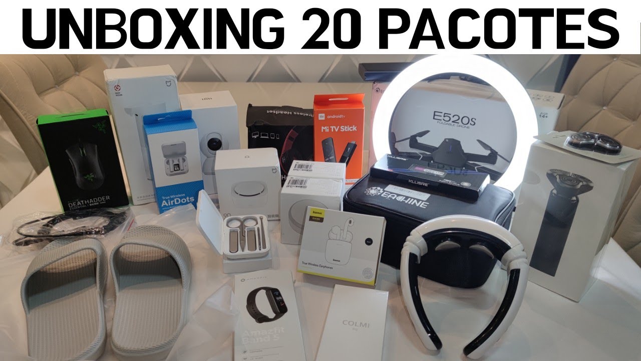 MEGA UNBOXING 20 pacotes SEM TAXA - Comprados na Bangood e AliExpress #SORTEIO