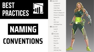DAX for Dorks - Best Practices - Naming Conventions